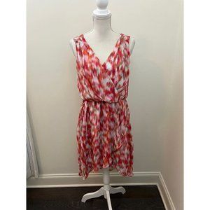 Bisou Bisou Sleeveless Multicolor Open Back Dress Size 8